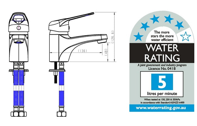Duck Handle Basin Mixer