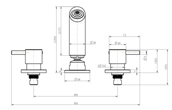 Round Handle Shower Set