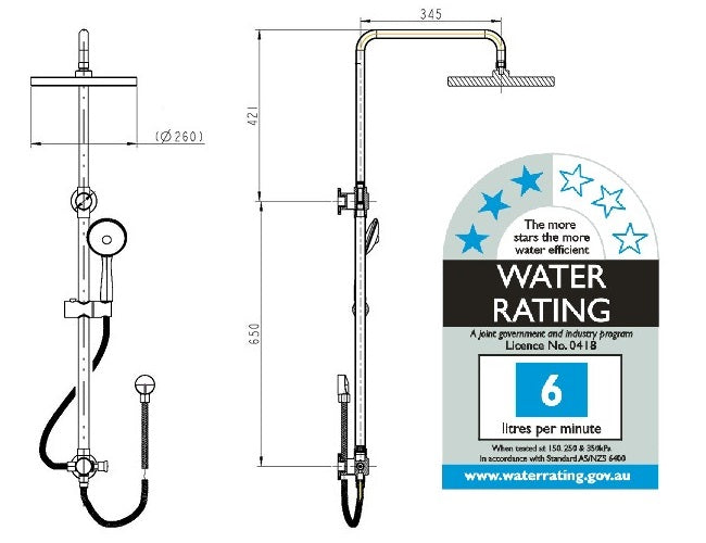 Round One Function Shower Unit