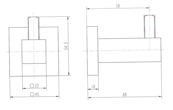 Square Robe Hook