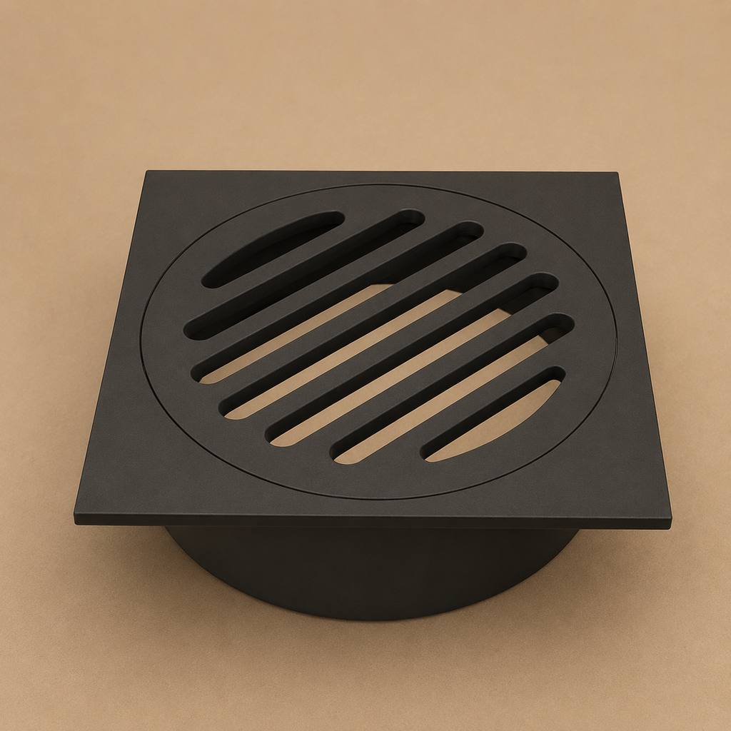 Black Square Floor Grate