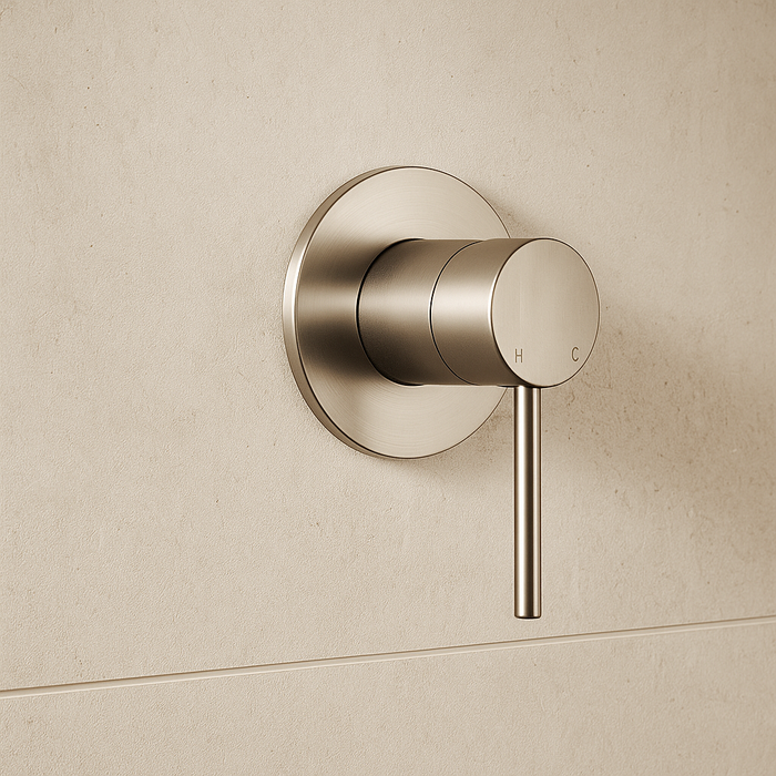 Valencia 64mm Brushed Nickel Wall Mixer
