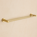 Marbella Brushed Gold Double Towel Rail 750mm