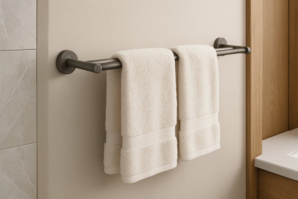 Cordoba Gunmetal Double Towel Rail 600mm