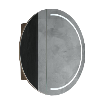 800mm LED Pearl Round Edge Shaving Cabinet – Natural Timber or Matt White Finish