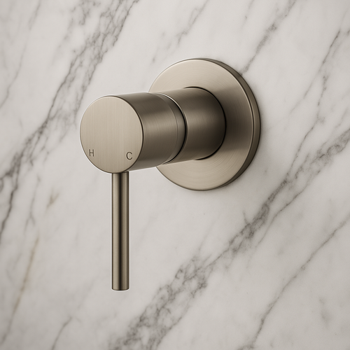 Valencia 80mm Brushed Nickel Wall Mixer
