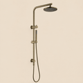 Seville Antique Brass Dual Shower Unit with Diverter