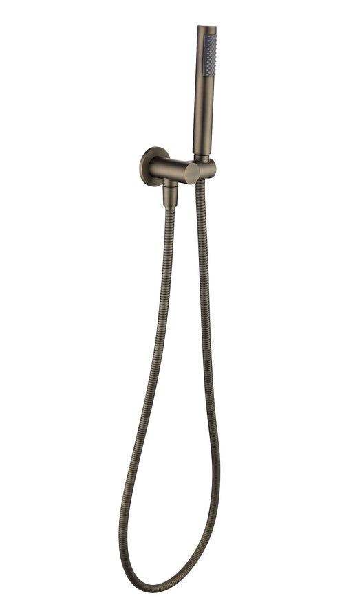 Seville Antique Brass Shower Handpiece on Bracket