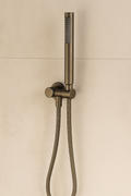 Seville Antique Brass Shower Handpiece on Bracket