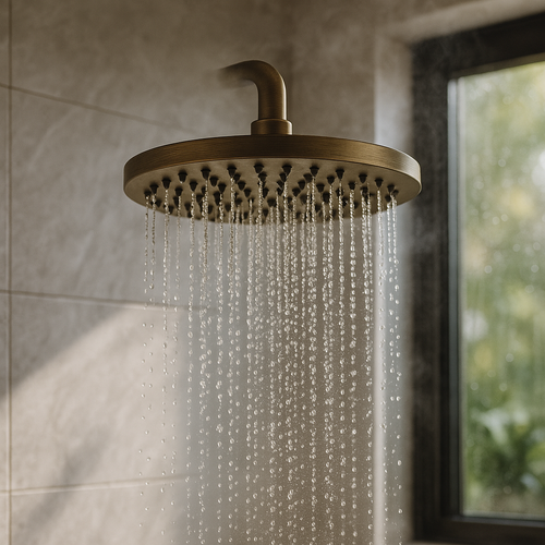 Seville Antique Brass Shower Head - 250mm