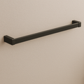 Black Single Towel Rail