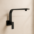 Onix Black Square Wall Mounted Shower Arm
