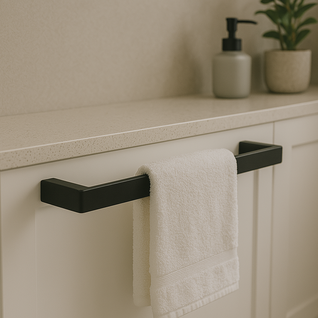 Onix Black Towel Holder