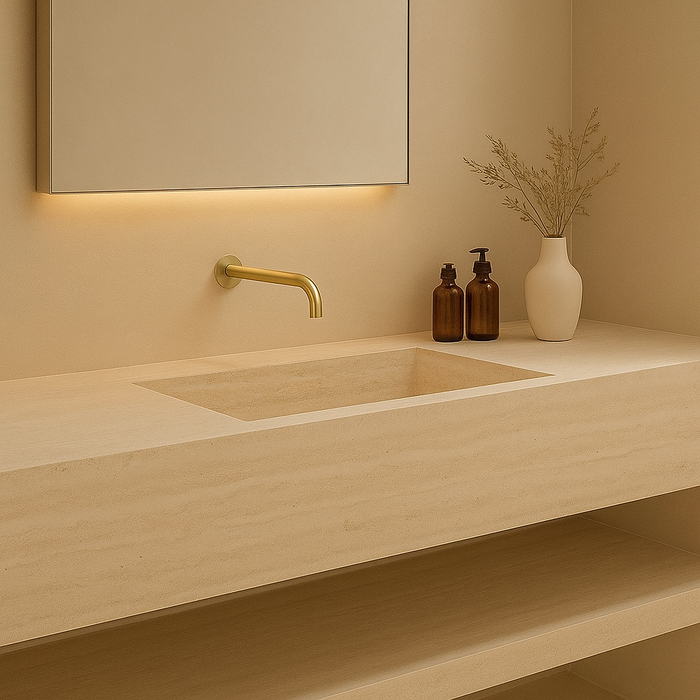 Marbella Brushed Gold Bath Spout