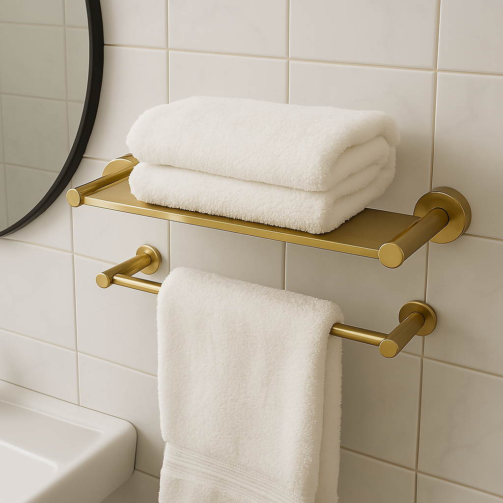 Marbella Brushed Gold Stainless Steel Shelf