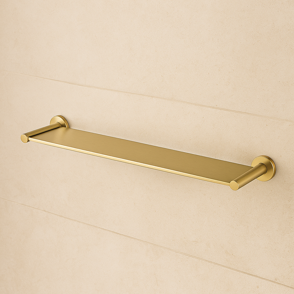 Marbella Brushed Gold Stainless Steel Shelf