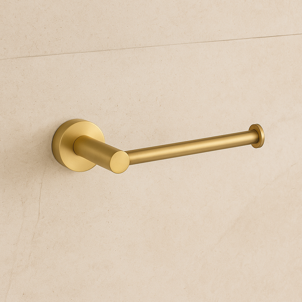 Marbella Brushed Gold Toilet Paper Holder