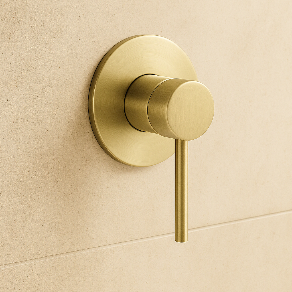 Marbella Brushed Gold Wall Mixer