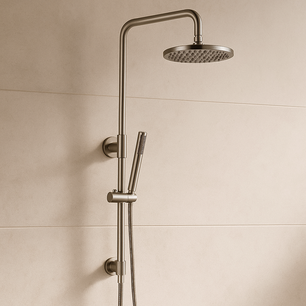 Valencia Brushed Nickel Dual Shower with Diverter