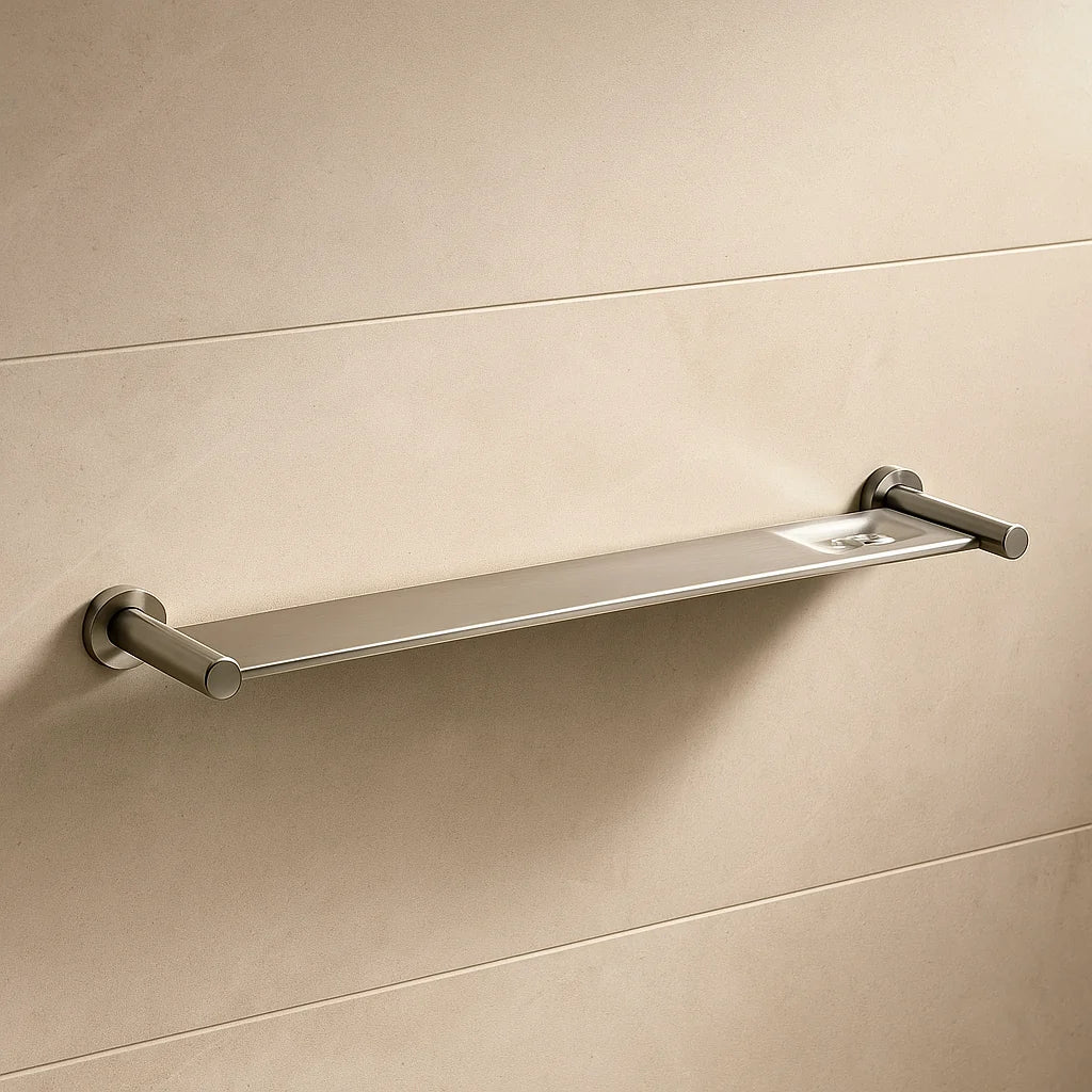 Valencia Brushed Nickel Metal Shelf