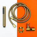 Marbella Brushed Gold Shower Hose & Sprayer