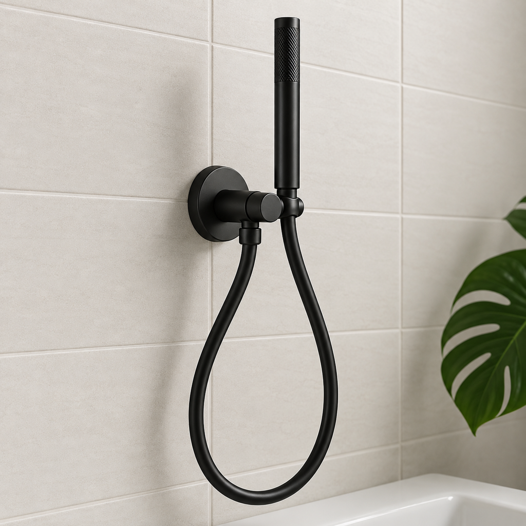 Black Shower Hose & Sprayer