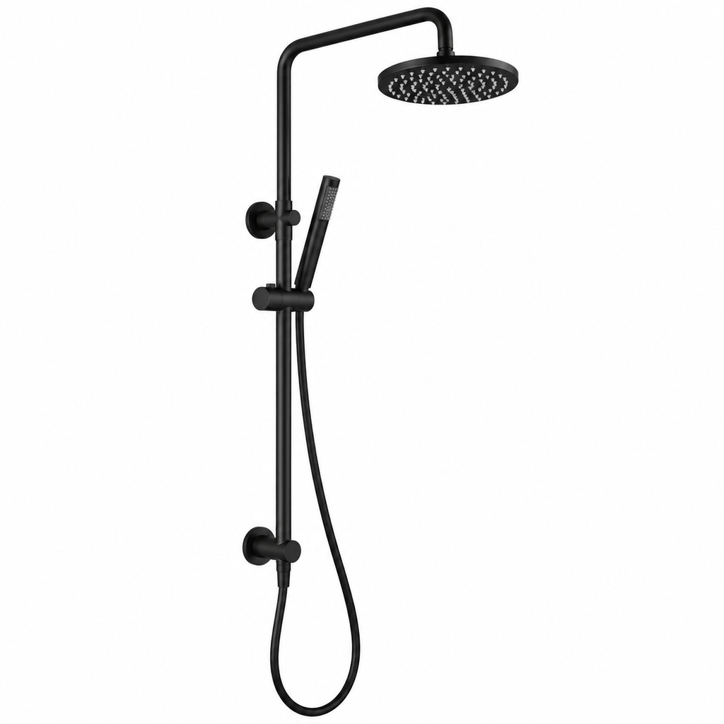 Black Round Shower Unit