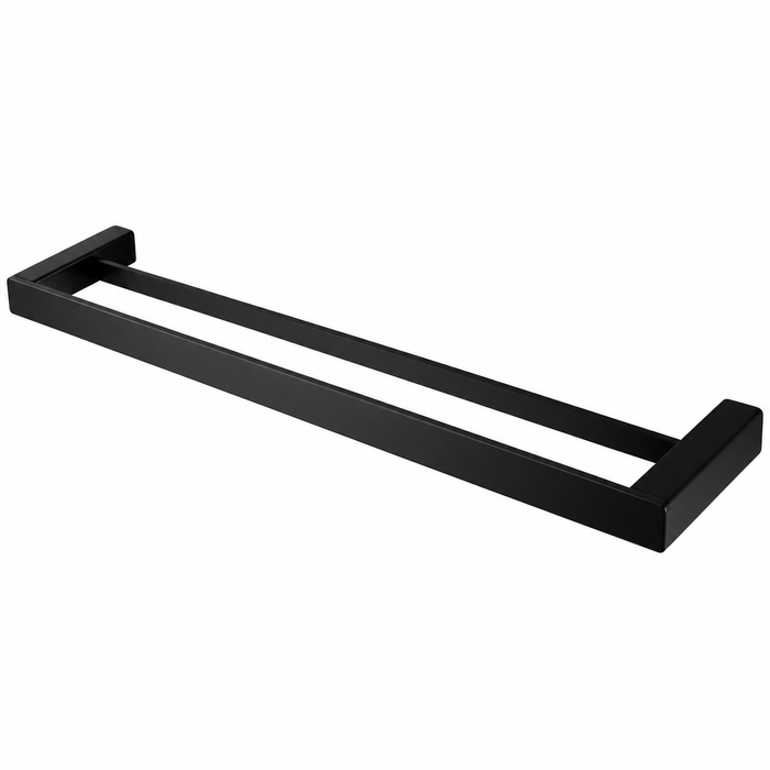 Onix Black Double Towel Rail