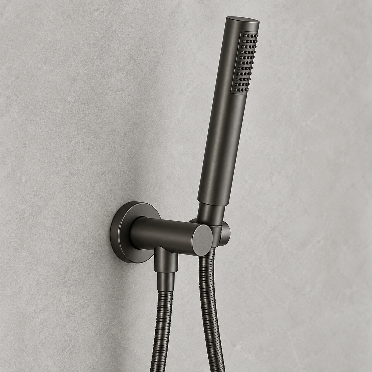 Cordoba Gunmetal Shower Handpiece on Bracket