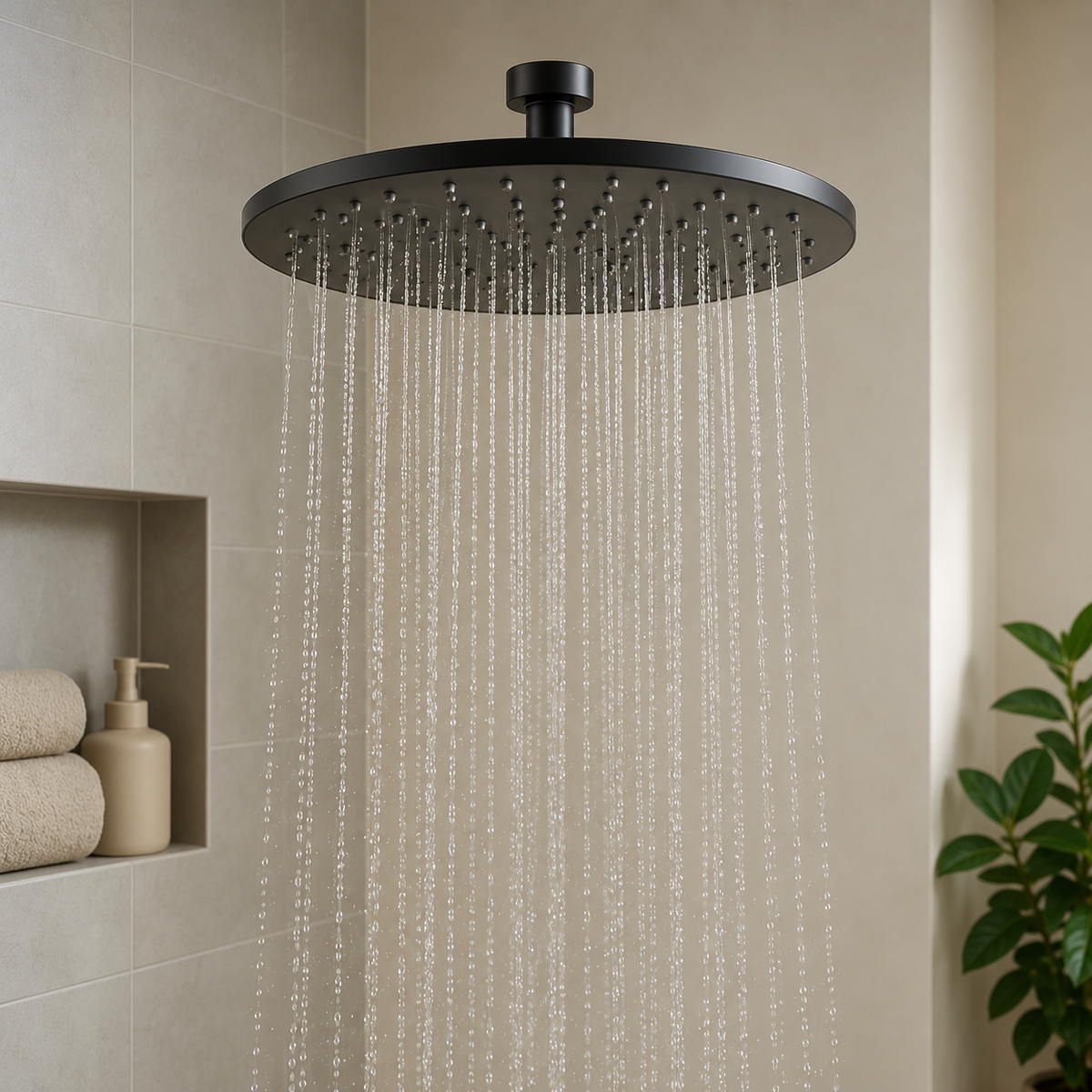 Cordoba Gunmetal Shower Head 250mm