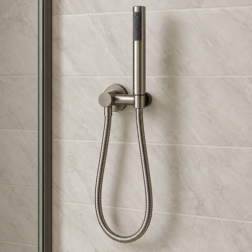 Valencia Brushed Nickel Shower Handpiece on Bracket