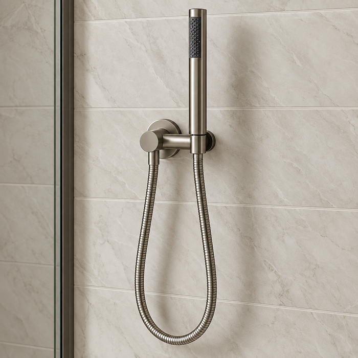 Valencia Brushed Nickel Shower Handpiece on Bracket