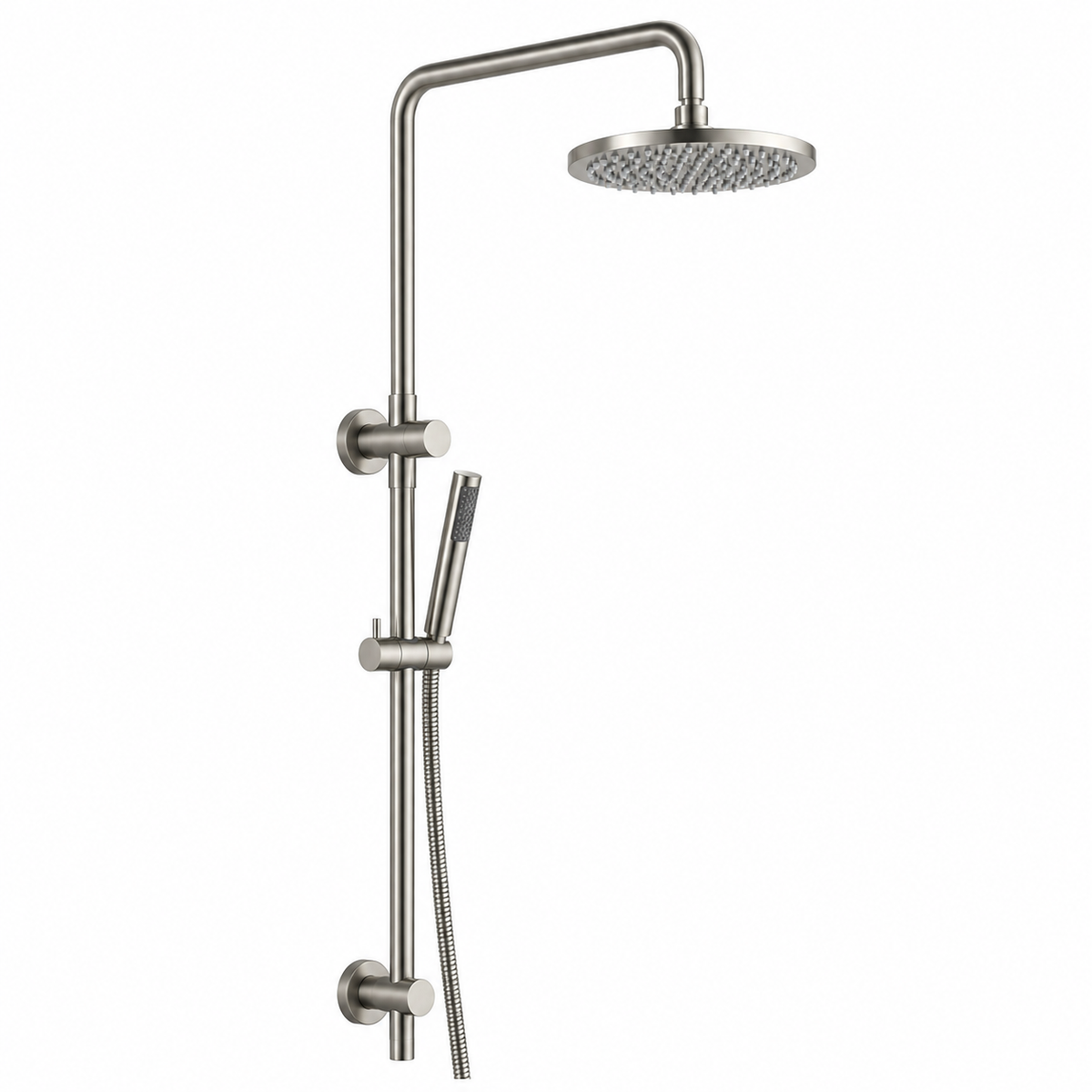Valencia Brushed Nickel Dual Shower with Diverter