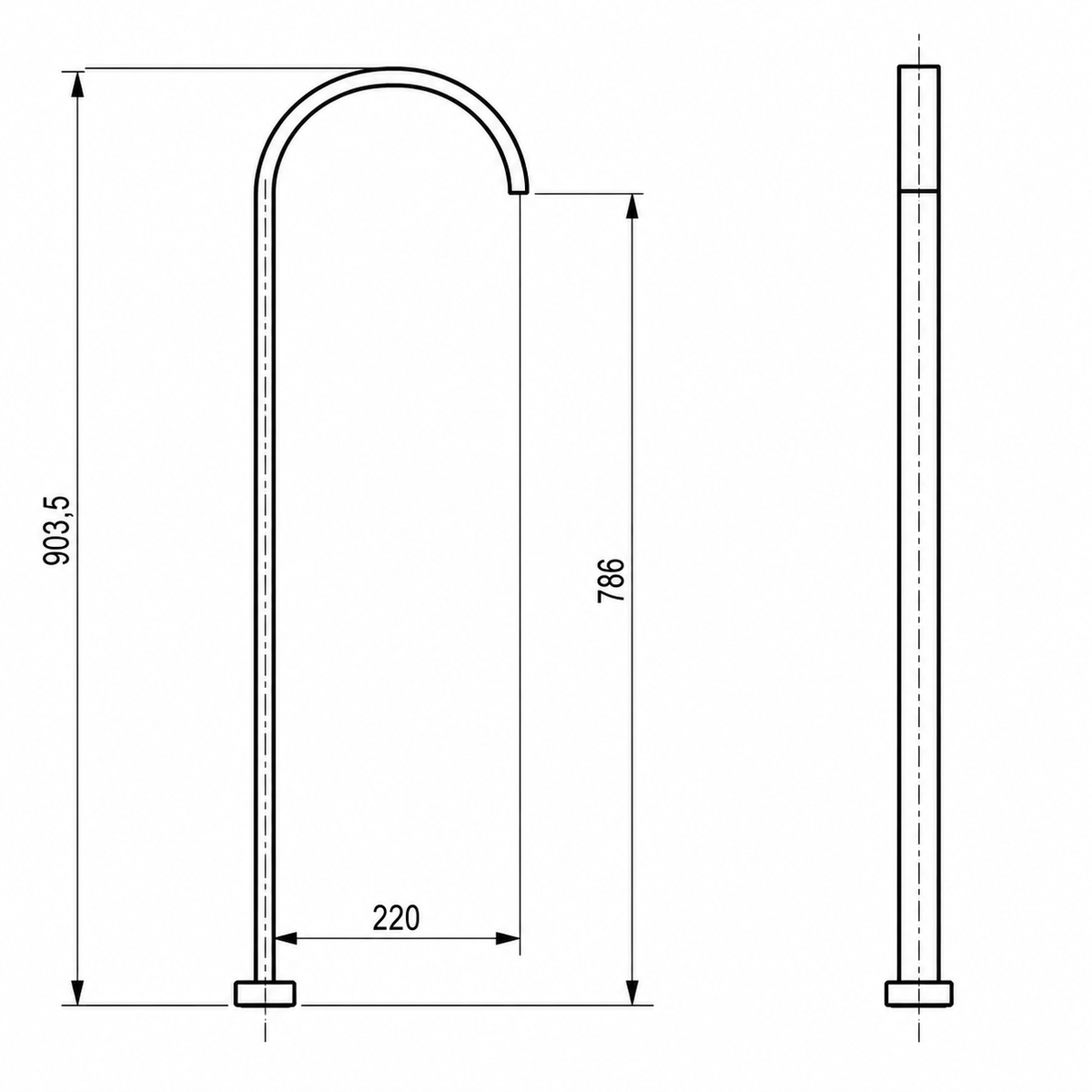 Valencia Brushed Nickel Floor Bath Spout