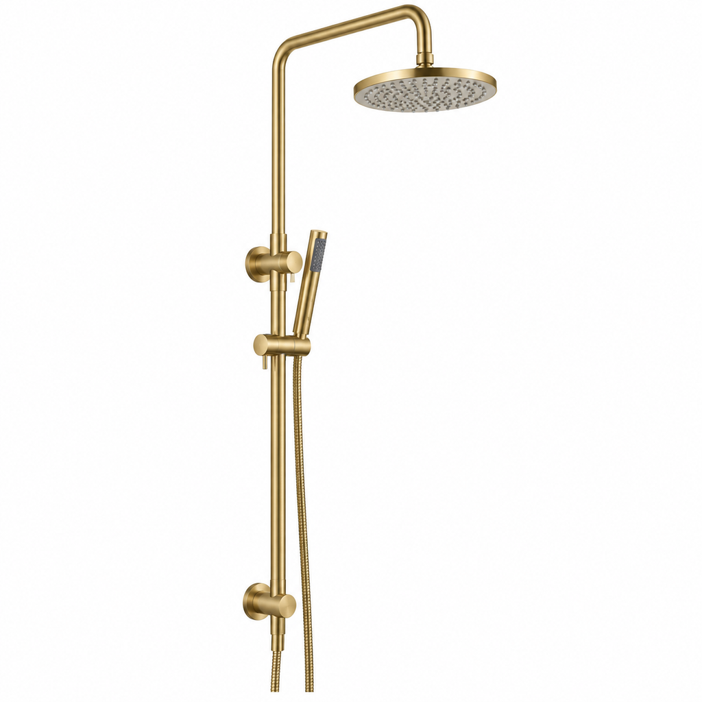 Marbella Brushed Gold Dual Shower with Diverter