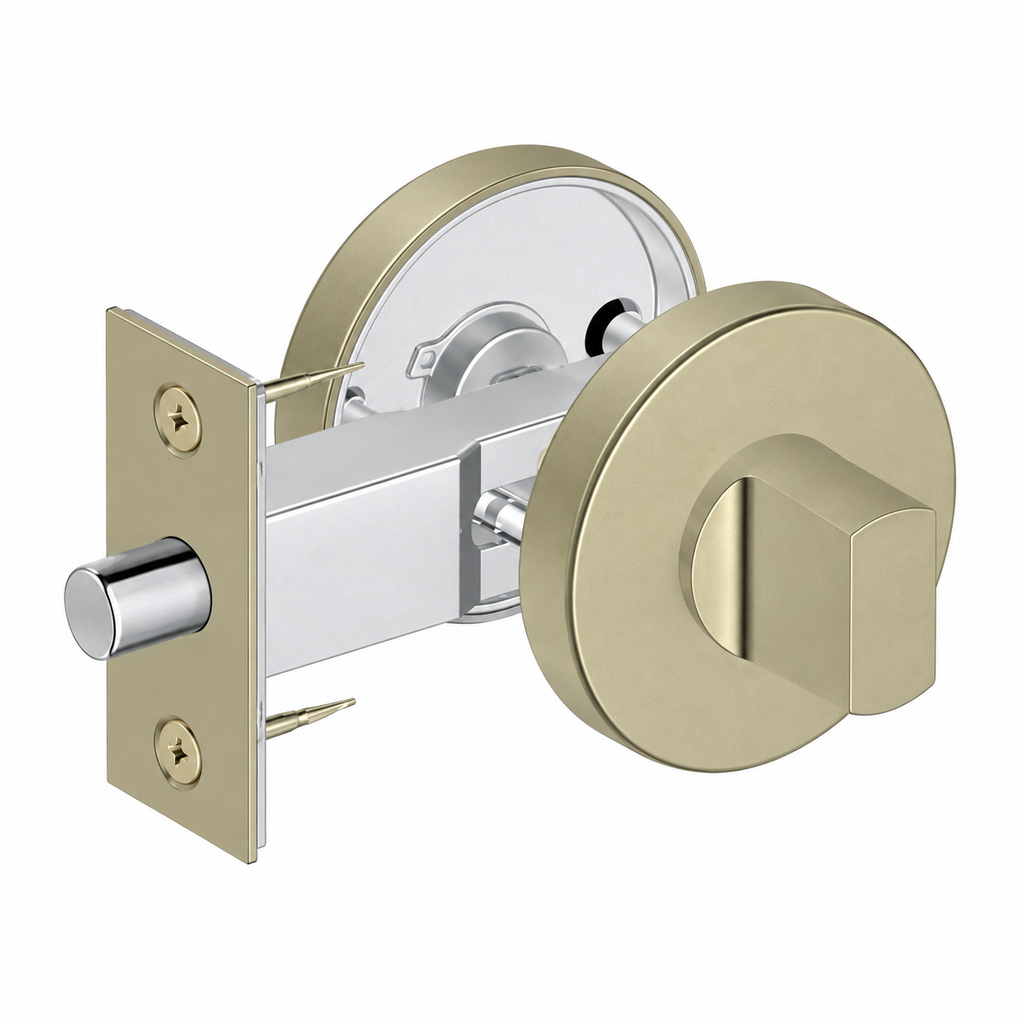 Marbella Brushed Gold Door Lock