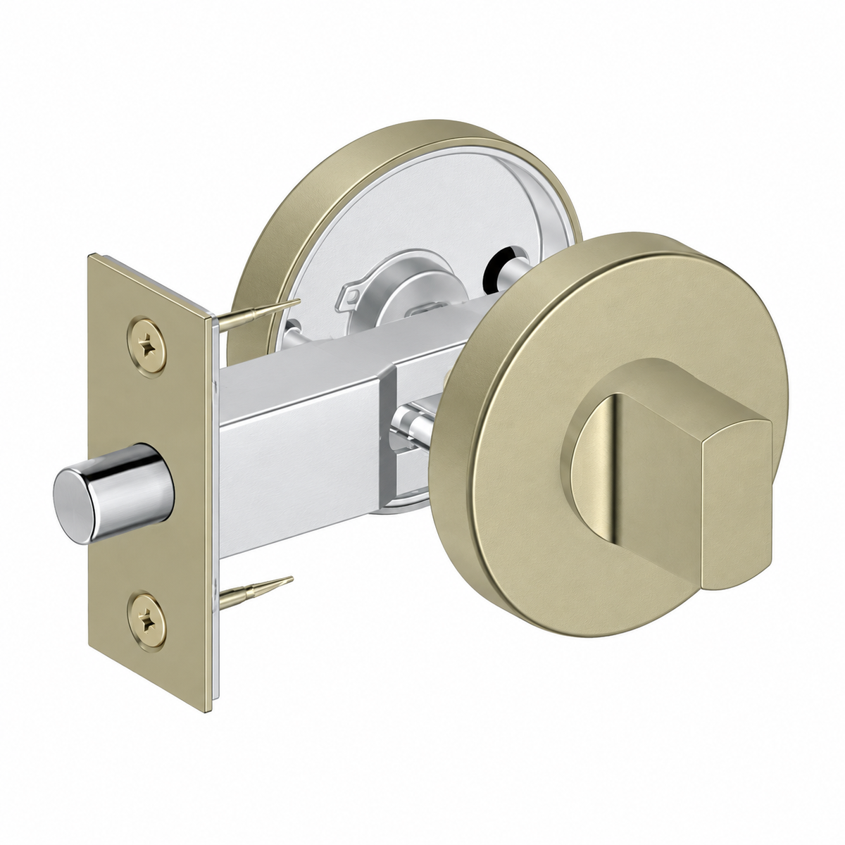 Marbella Brushed Gold Door Lock