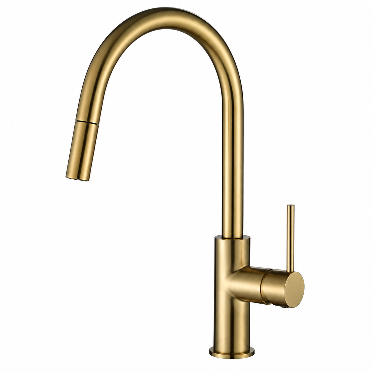 Marbella Brushed Gold Pull Out Mixer