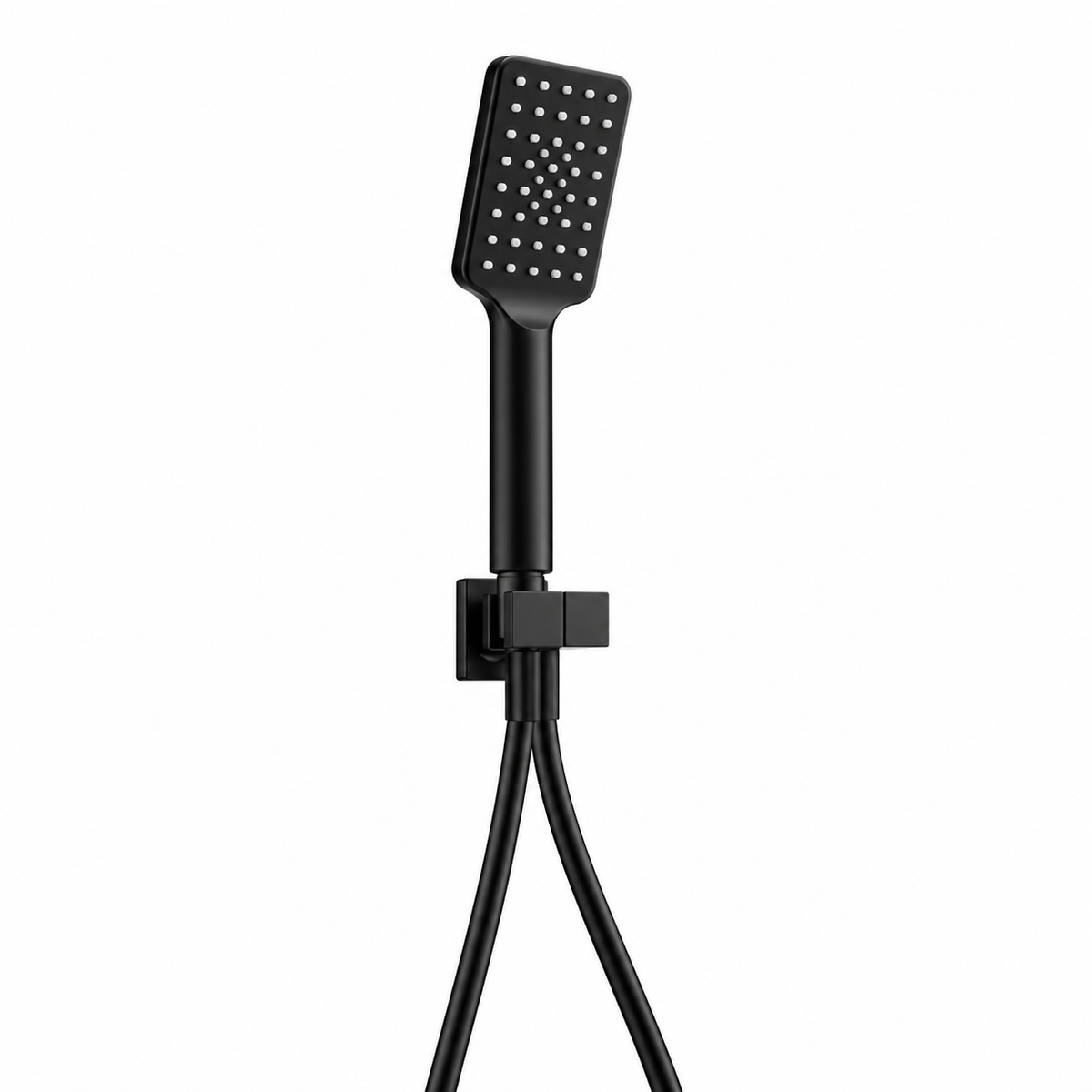Onix Black Square Shower Unit on Bracket