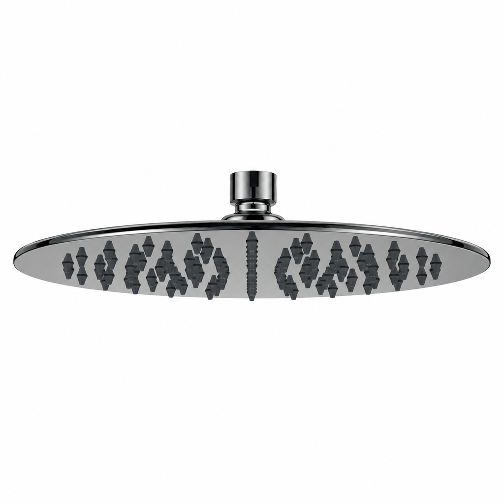 300 Onix Black Round Shower Head