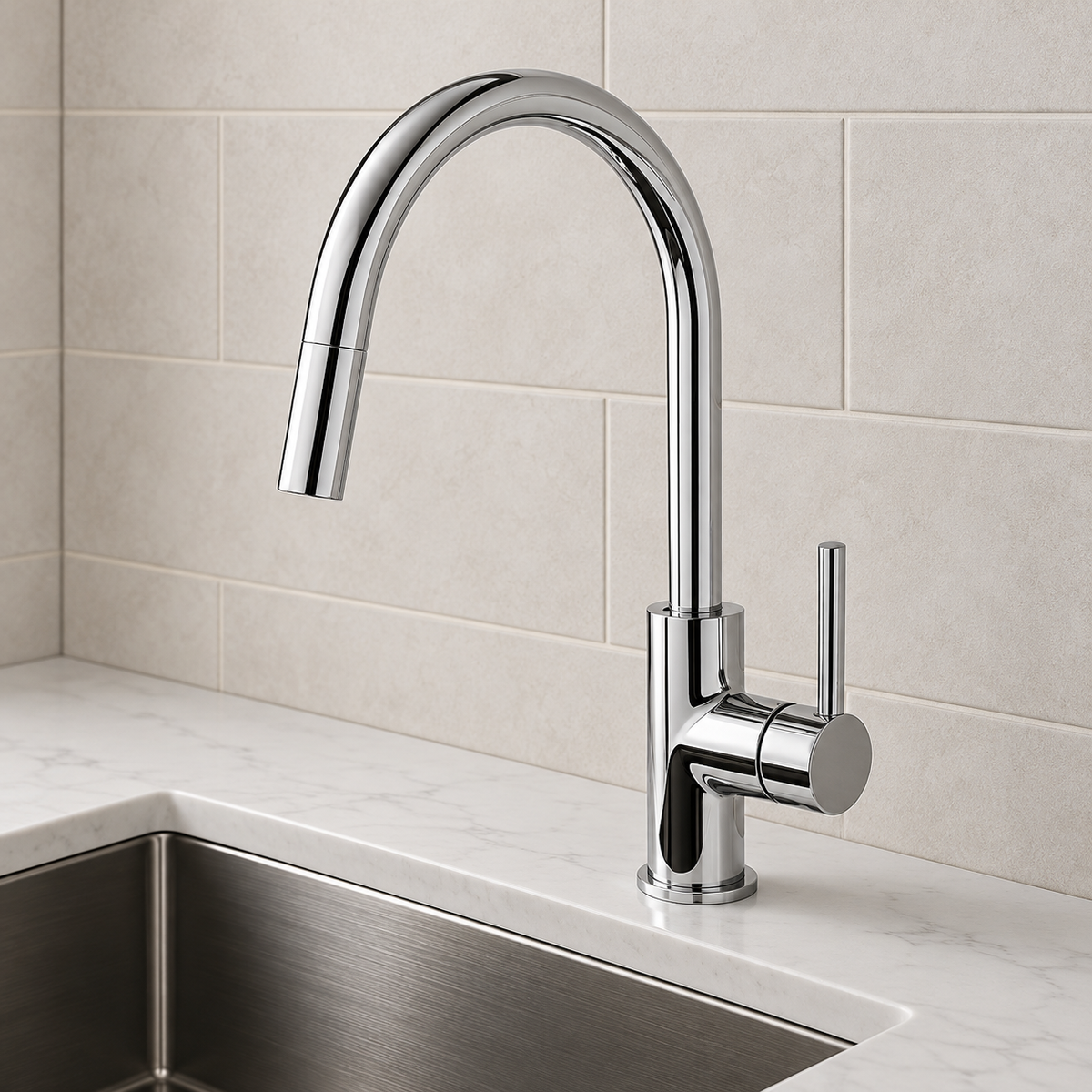 Round Pull-out Kitchen/Laundry Mixer