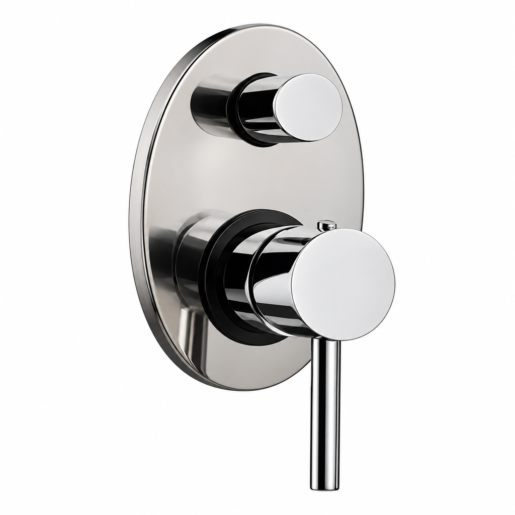 Oval Wall Mixer with Diverter 35mm cartridge