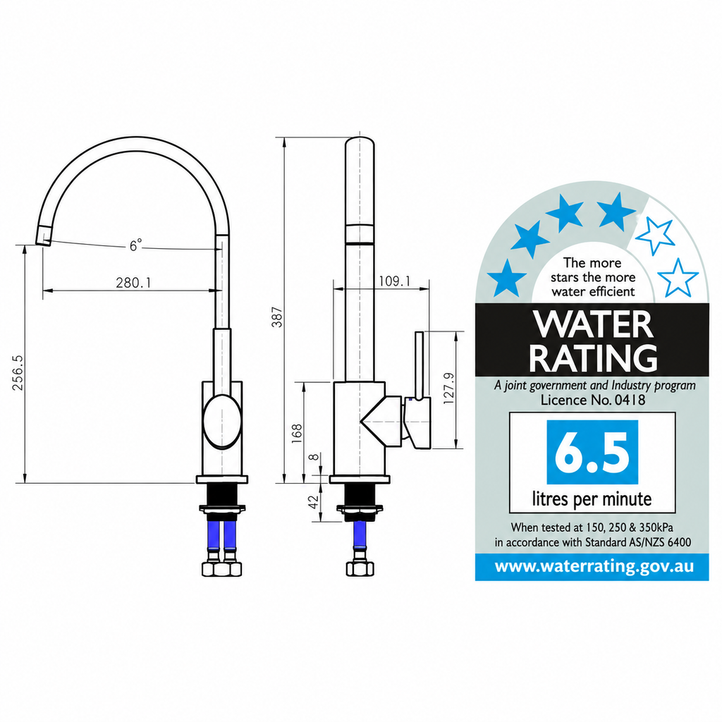 Oval Kitchen Mixer 35mm cartridge