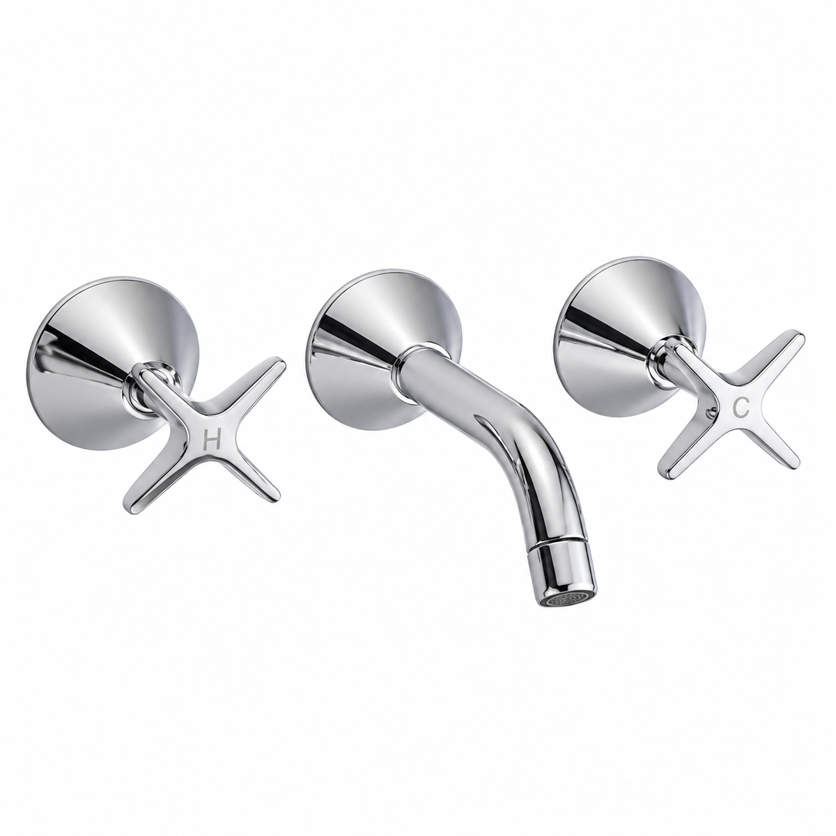 Cross Handle Bath Set