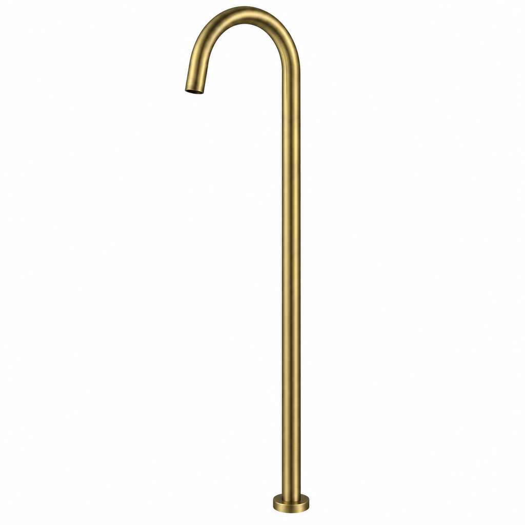 Seville Antique Brass Floor Bath Spout