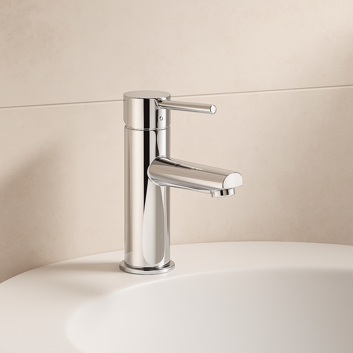 Chrome Round Basin Mixer