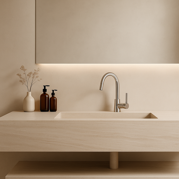 Chrome Round Kitchen Mixer