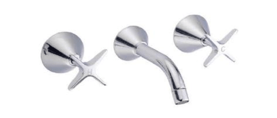 Cross Handle Bath Set