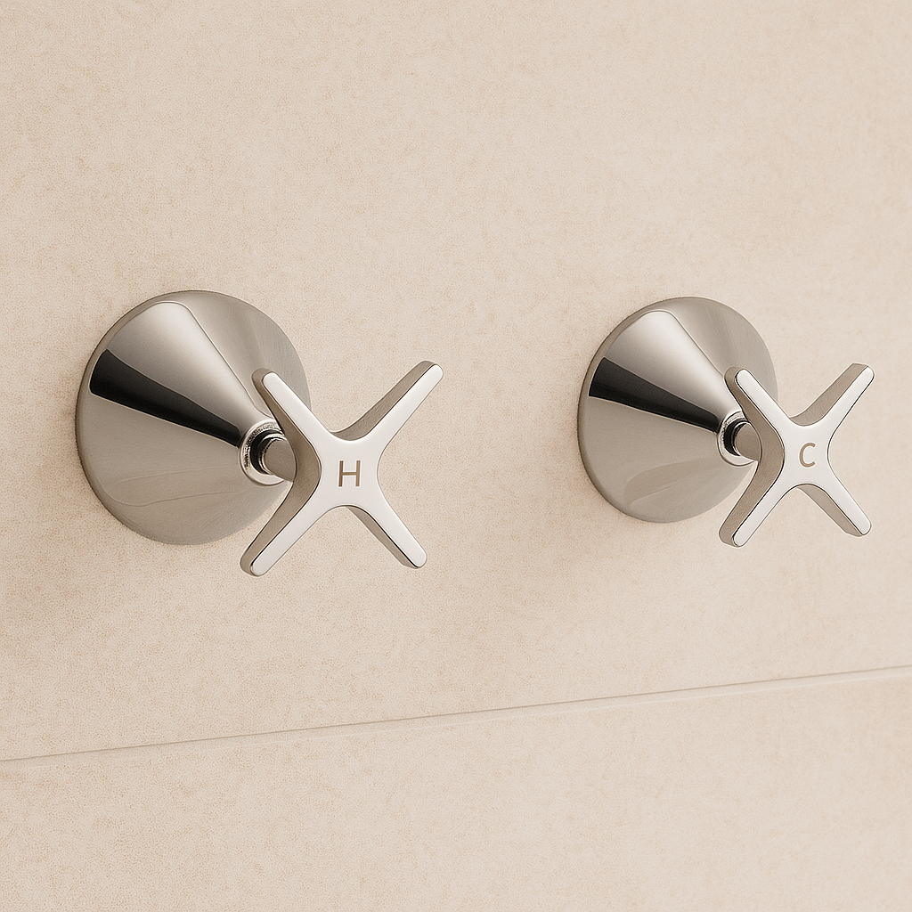 Cross Handle Wall Top Assemblies
