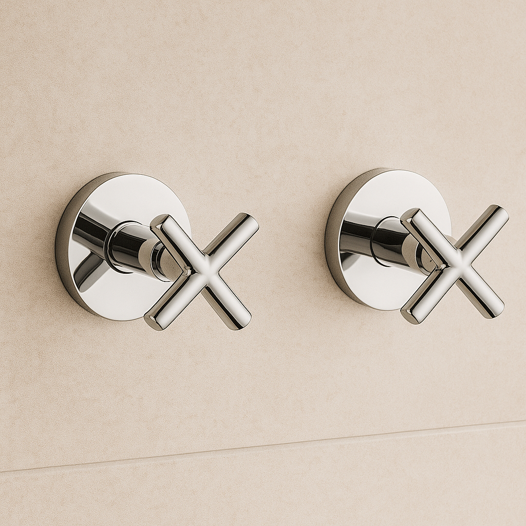 Cross Handle Wall Top Assemblies